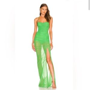 Michael Costello Follie Dress Kelly Green